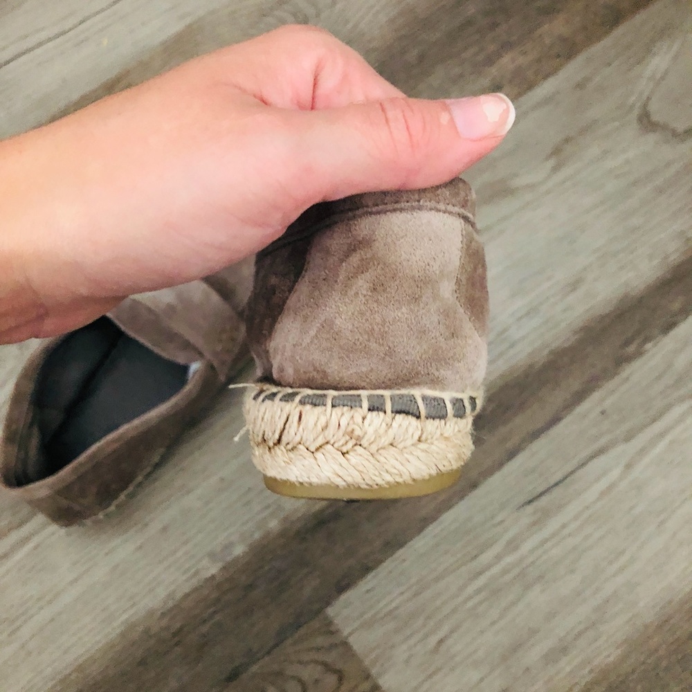 Vince Taupe Daria Suede Espadrille Loafer 7 - Picture 5 of 6